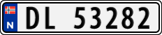 License plate of Norway, Cars