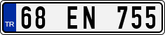 License plate of Turkey, Regular plates