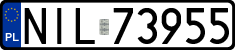 License plates of Poland, Regular car plates