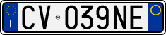 License plate of Italy, Cars (1994 year series)