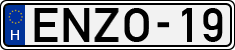 license plates of Hungary, Vanity Plates (1990)