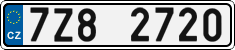 License plate of the Czech Republic, Cars (2001)