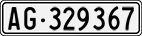 License plate of Switzerland, Cars