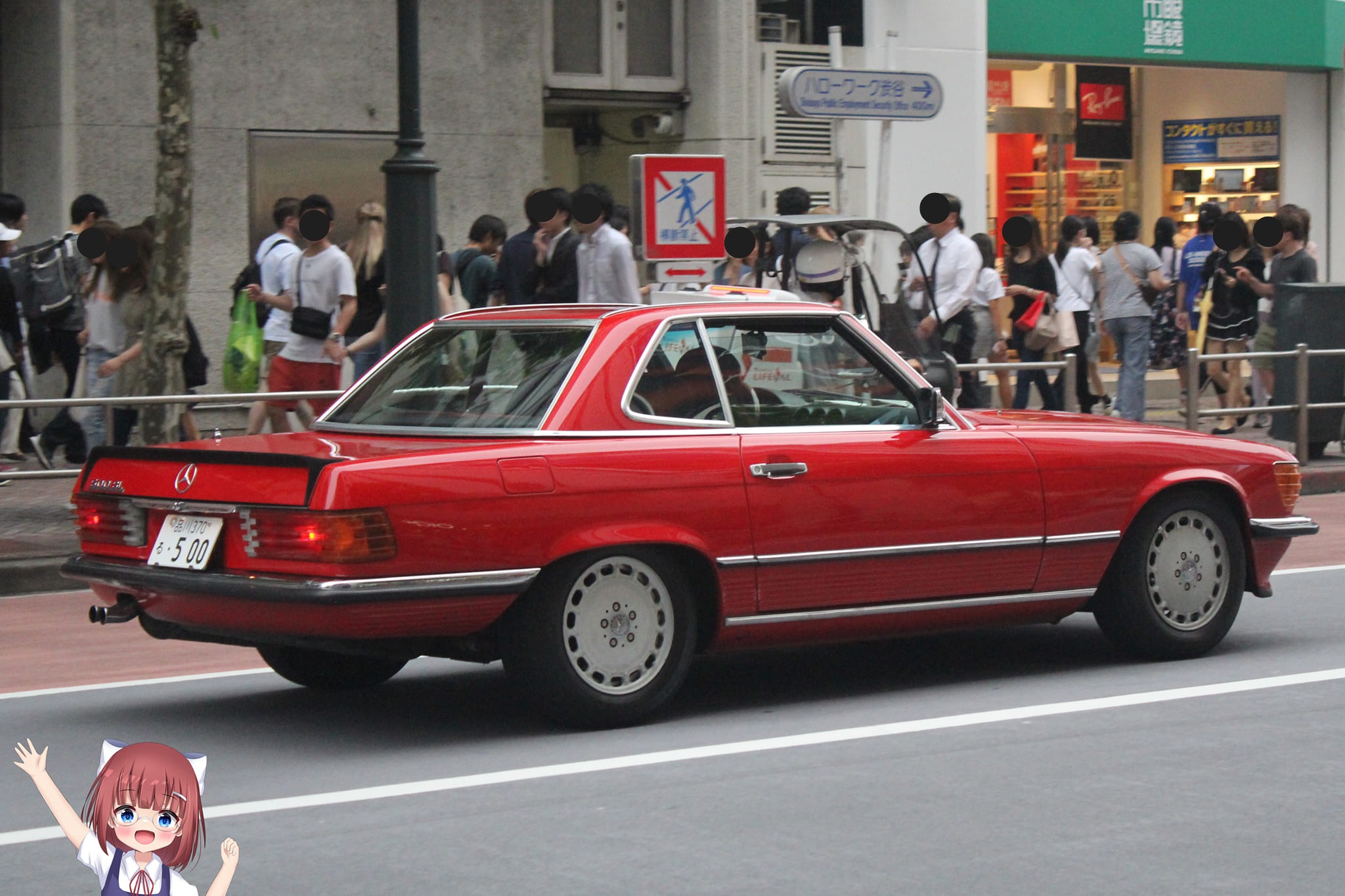 品川 370 る 500, Mercedes-Benz SL-Klasse 3rd gen (R107), 1971–1989