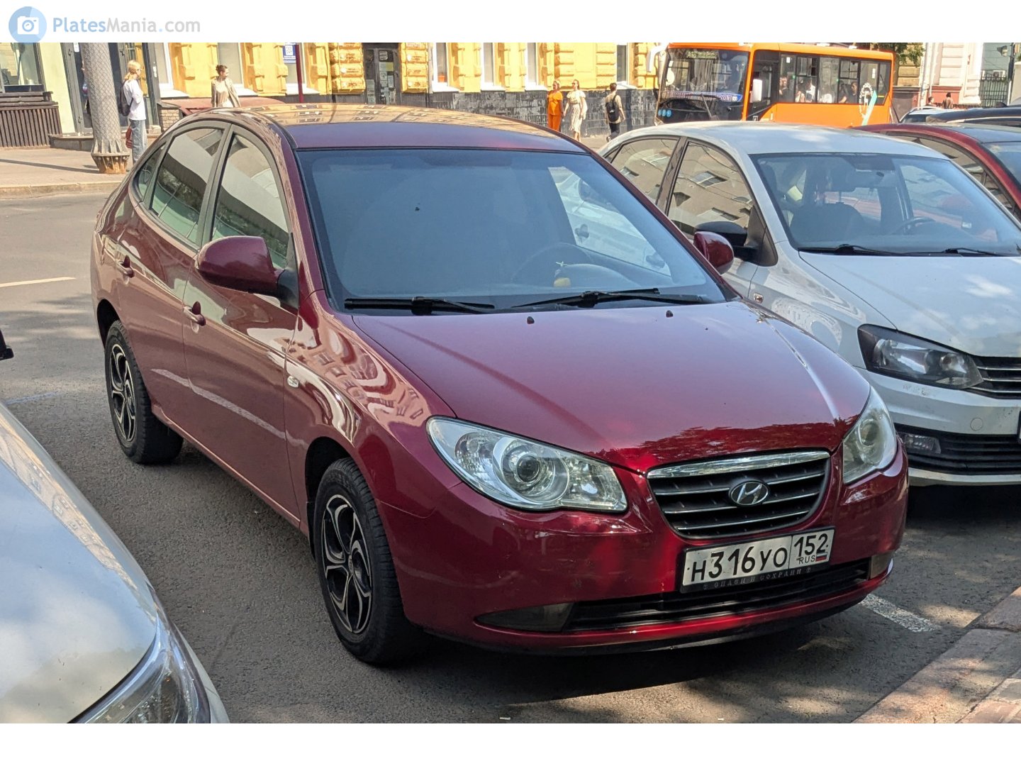 н 316 уо 152, Hyundai Elantra 4th gen Sedan (HD), 2006–2010