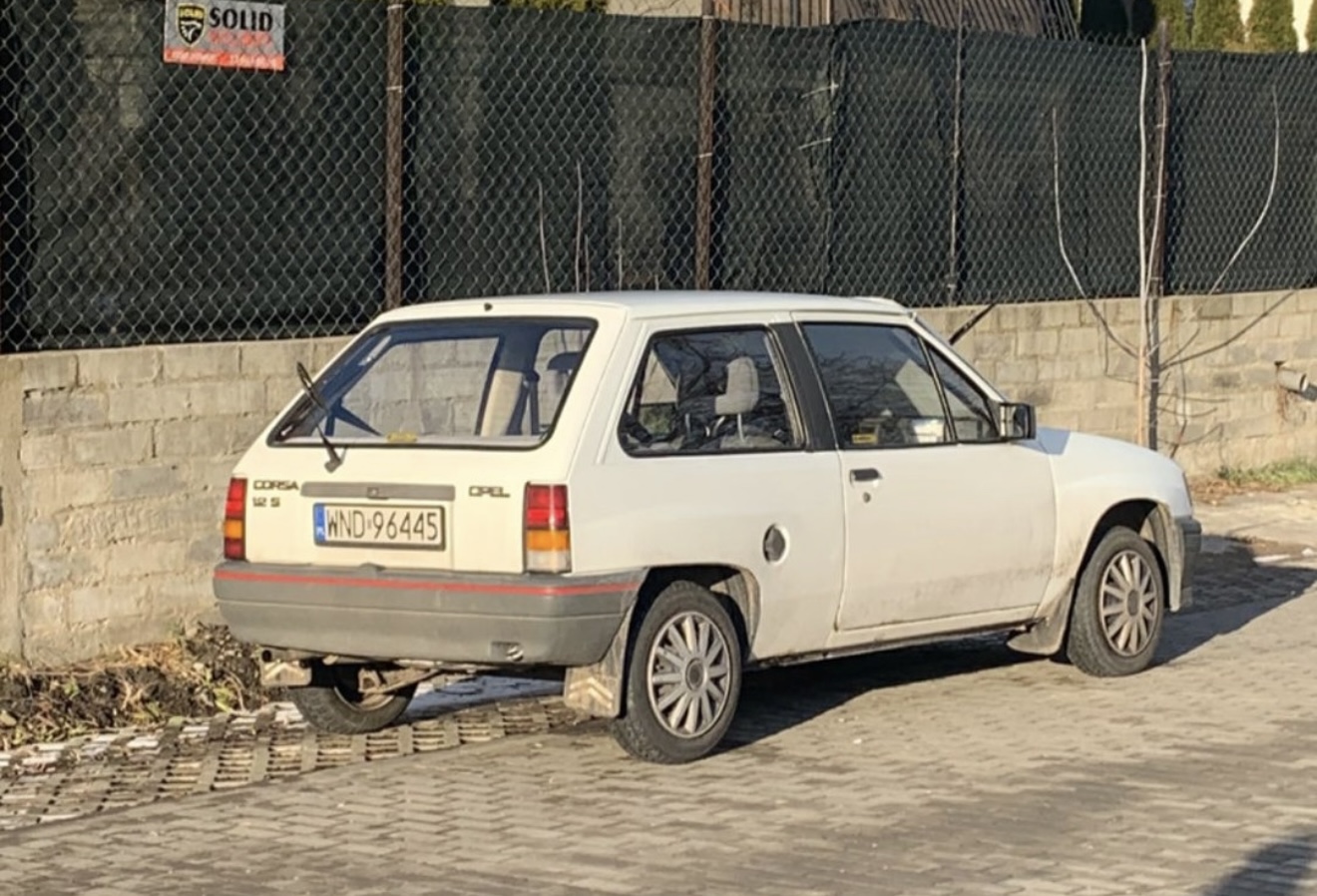 WND 96445, Opel Corsa 1st gen 3-door Hatch (A; S83), 1982–1993