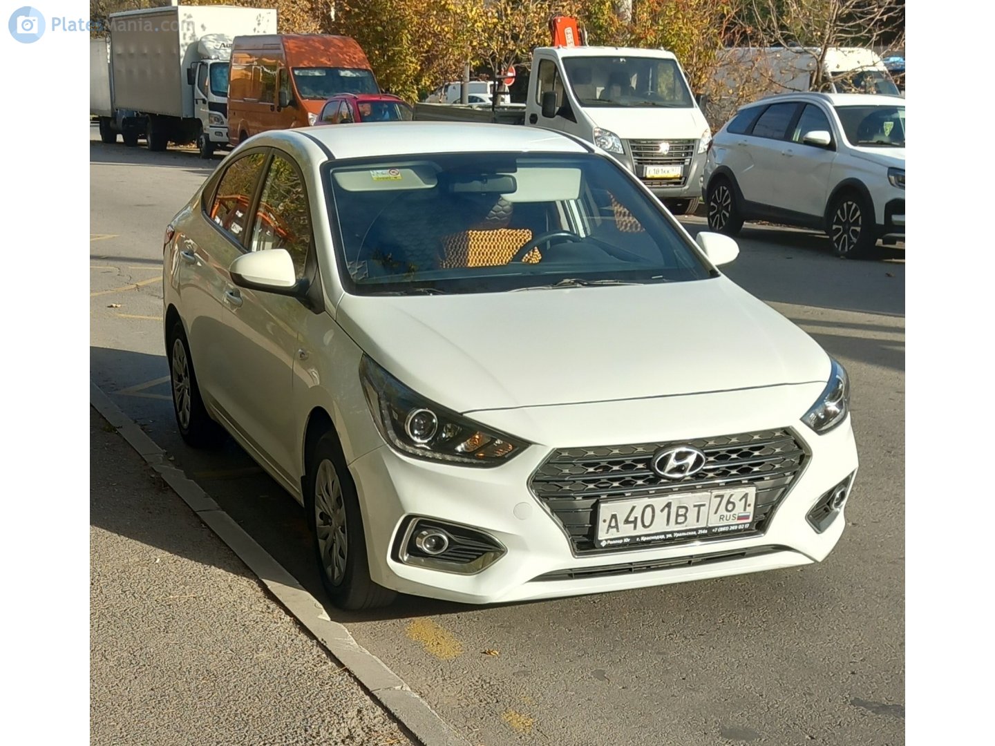 а 401 вт 761, Hyundai Solaris 2nd gen (HCR), 2017–2020