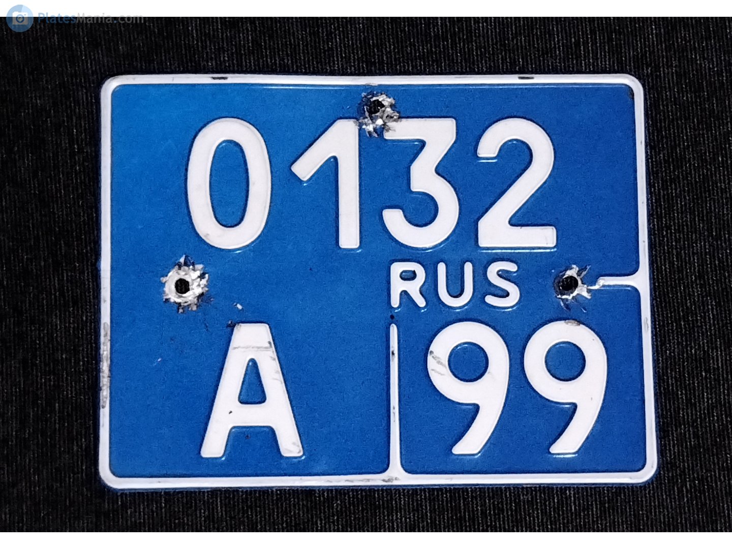 0132 а 99, License plate without vehicle 