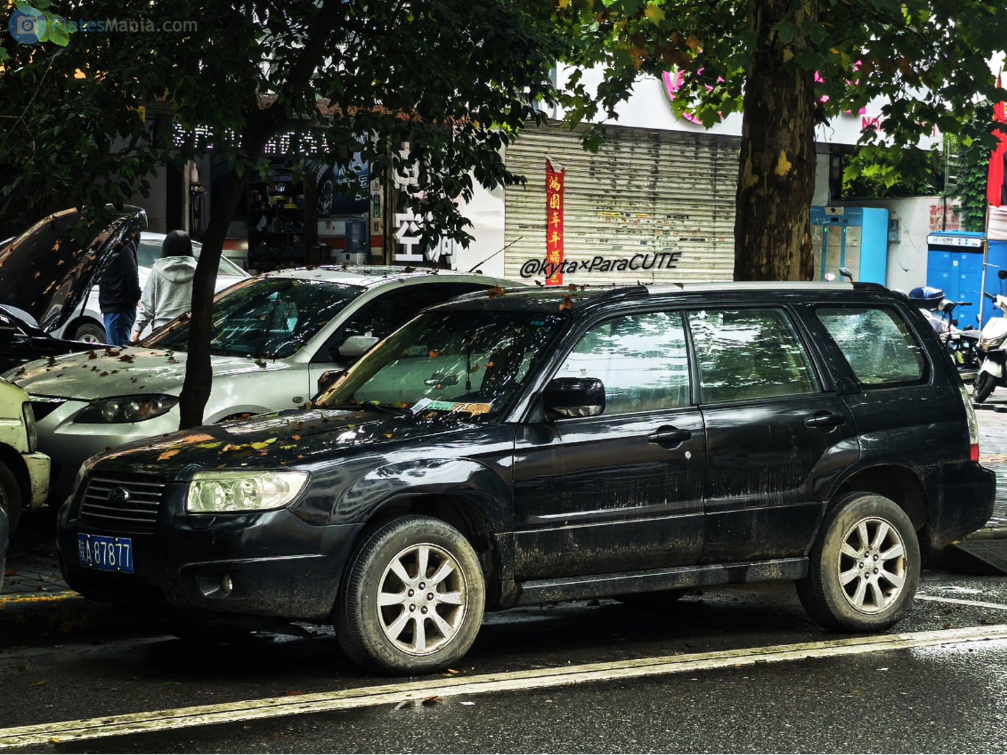 陕A·87877, Subaru Forester 2nd gen (SG), facelift, 2005­–2008