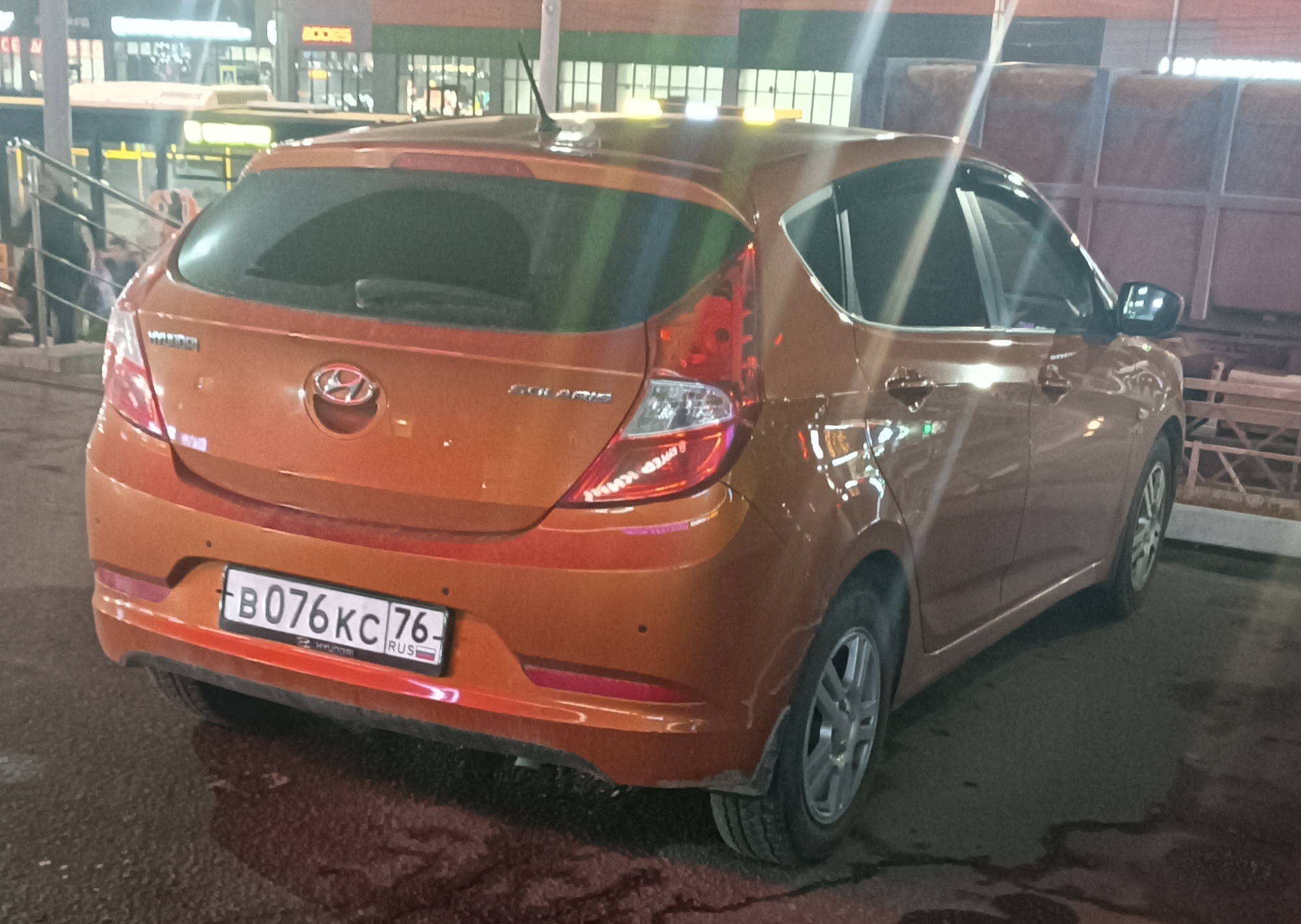 в 076 кс 76, Hyundai Solaris 1st gen Hatchback (RB), facelift, 2014–2017
