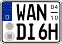 German license plate, Seasonal plates (Oldtimers)