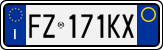 License plate of Italy, Cars (1994 year series)
