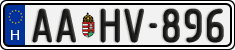 license plates of Hungary, Regular plates (2022)
