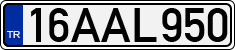 License plate of Turkey, Regular plates