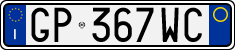 License plate of Italy, Cars (1994 year series)
