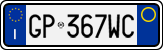 License plate of Italy, Cars (1994 year series)