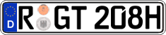 German license plate, Regular plates