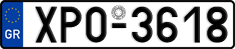 License plate of Greece, Cars