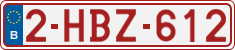 License plate of Belgium, Regular plates (2010)
