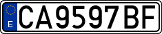 License plates of Spain, 1971 year series