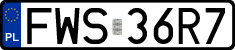 License plates of Poland, Regular car plates