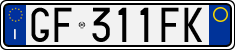 License plate of Italy, Cars (1994 year series)