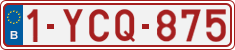 License plate of Belgium, Regular plates (2010)