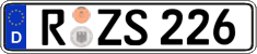 German license plate, Regular plates