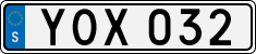 License plate of Sweden, Regular plates