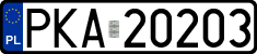 License plates of Poland, Regular car plates