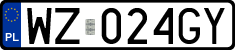 License plates of Poland, Regular car plates
