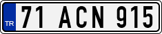 License plate of Turkey, Regular plates