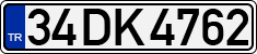 License plate of Turkey, Regular plates