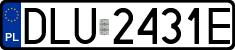 License plates of Poland, Regular car plates
