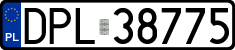 License plates of Poland, Regular car plates