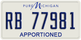 Michigan, Apportioned (RA 12345)