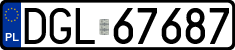 License plates of Poland, Regular car plates