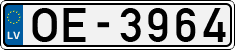 License plate of Latvia, Regular car plates