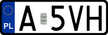 License plates of Poland, Regular car plates