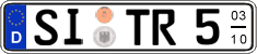 German license plate, Seasonal plates