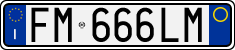 License plate of Italy, Cars (1994 year series)
