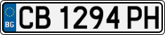 License plate of Bulgaria, Cars