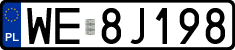 License plates of Poland, Regular car plates