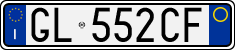 License plate of Italy, Cars (1994 year series)