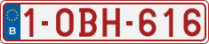 License plate of Belgium, Regular plates (2010)