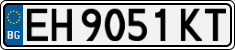 License plate of Bulgaria, Cars