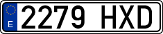 License plates of Spain, Ordinary (2000)