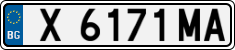 License plate of Bulgaria, Cars