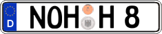 German license plate, Regular plates