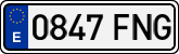 License plates of Spain, Ordinary (2000)